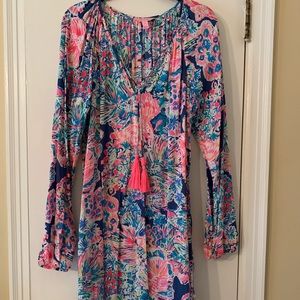 Lilly Pulitzer Dress with Tassel Tie XL